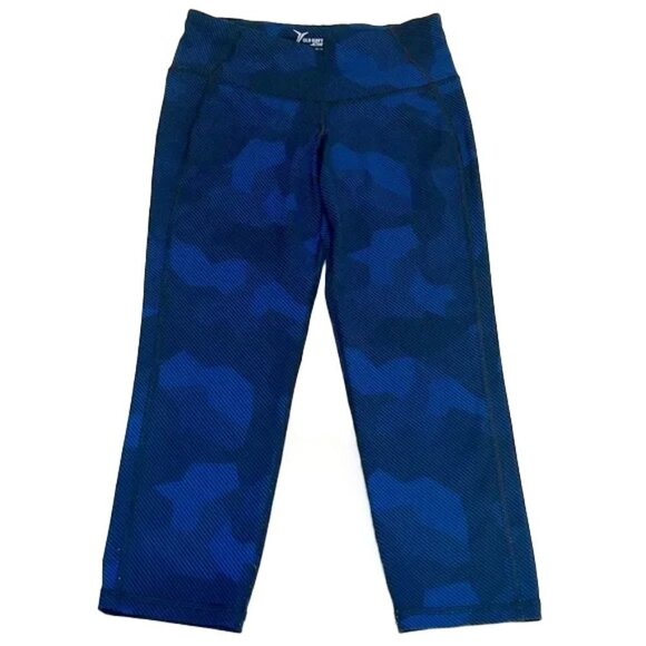 ❤️ OLD NAVY Active  Capri Leggings Blue Pull On Size Small - Picture 1 of 5